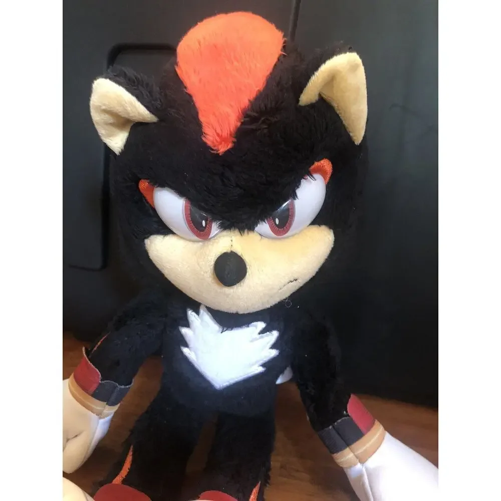 Sonic The Hedgehog 3 Movie Shadow 13” Plush 2024 Jakks Pacific